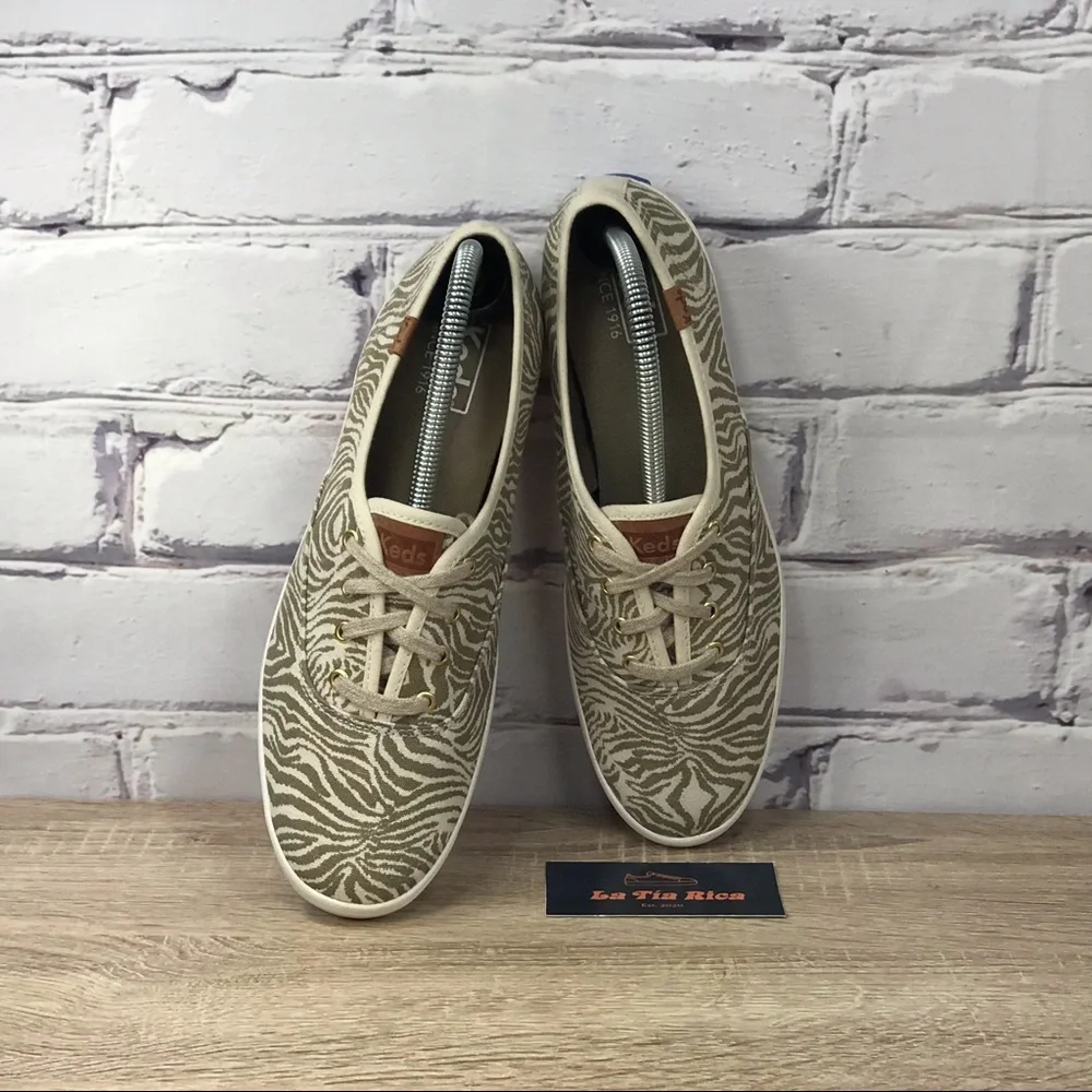 Keds Champion Tiger Animal Print Canvas Sneakers - Picture 6 of 8